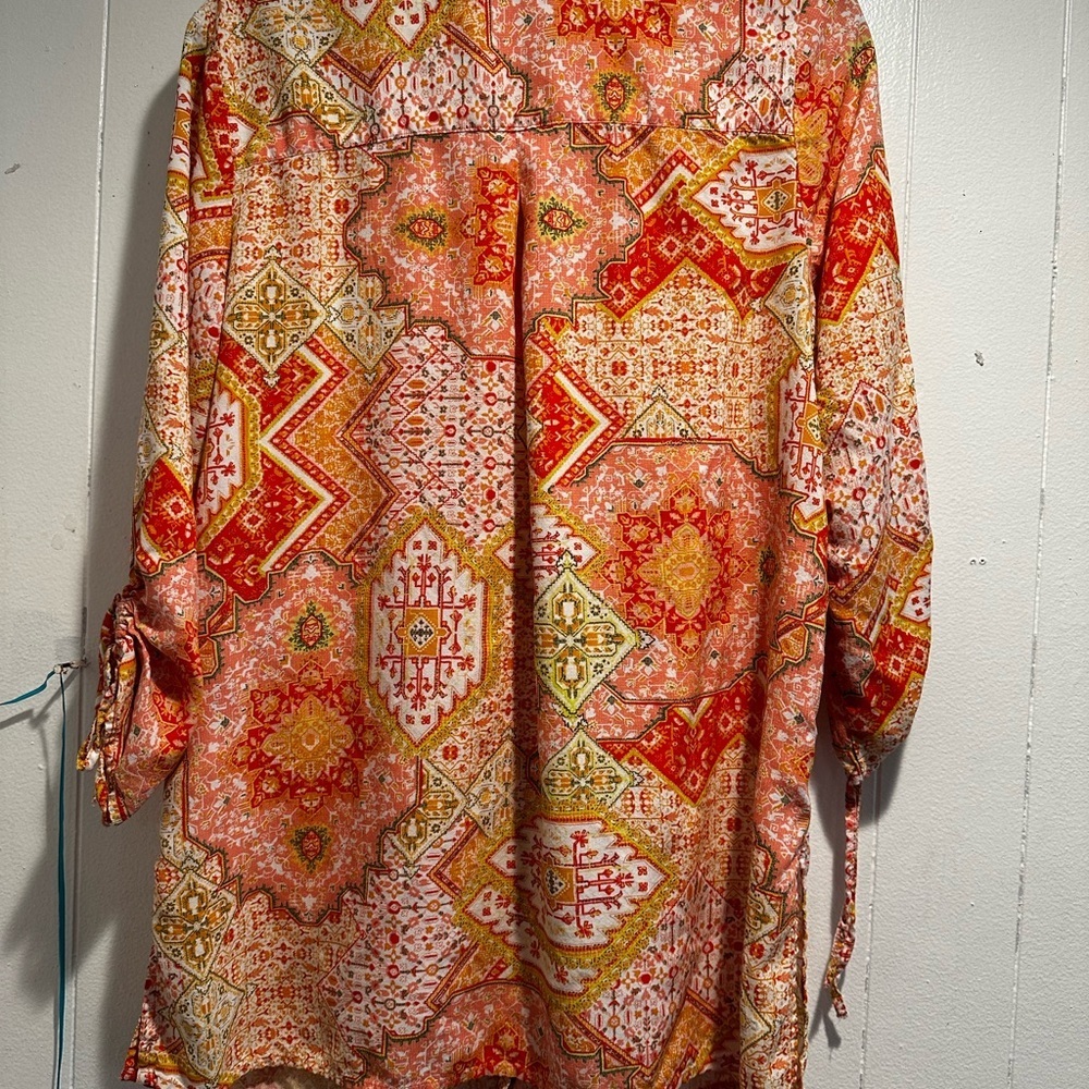 New Directions Multicolor Patterned Shirt - Picture 3 of 3